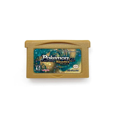 Pokémon Spades & Clubs reproduction GBA cartridge – English