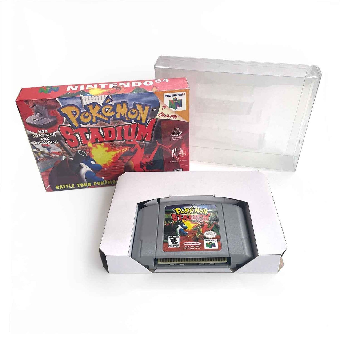 Pokemon Stadium Game With N64 Case & Cart