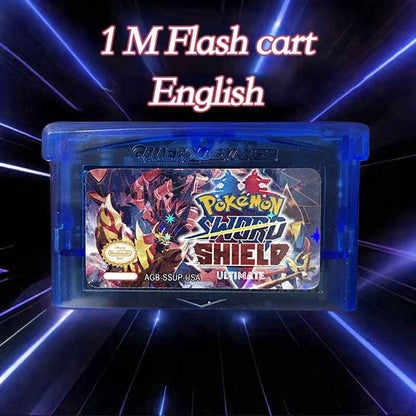 Pokémon Sword & Shield Ultimate Cartridge – English 1M Flash Cart Game for GBA | Custom Pokémon Adventure