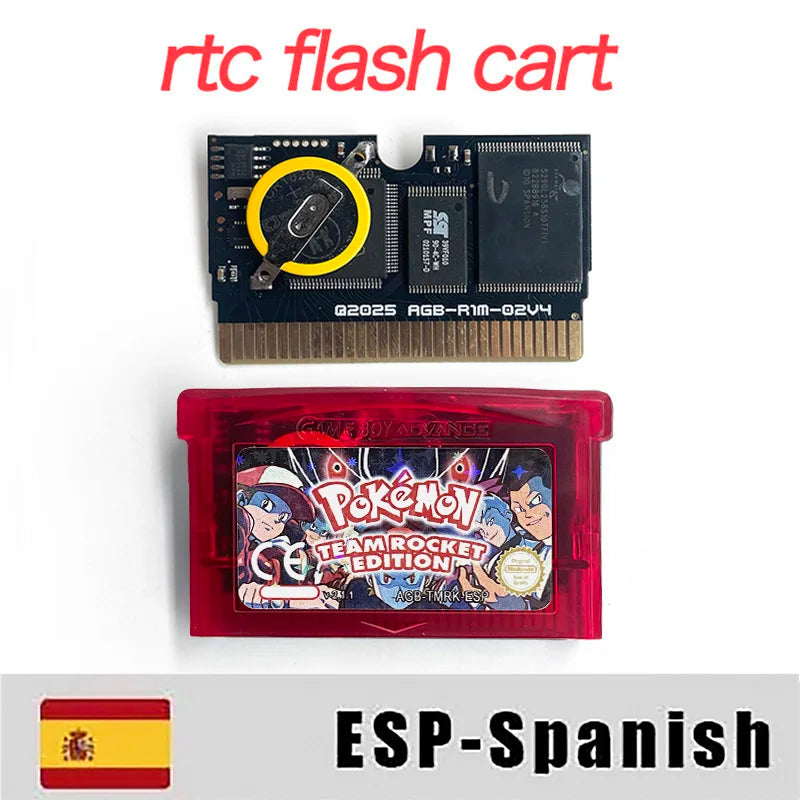 Pokémon Team Rocket Edition reproduction GBA cartridge – Spanish