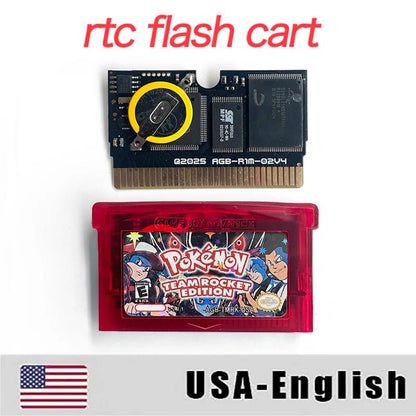 Pokémon Team Rocket Edition – GBA Game Cartridge (RTC Flash Cart, USA/ESP) - Romcarts