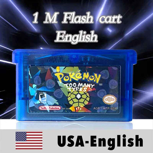 Pokémon Too Many Types – GBA Cartridge