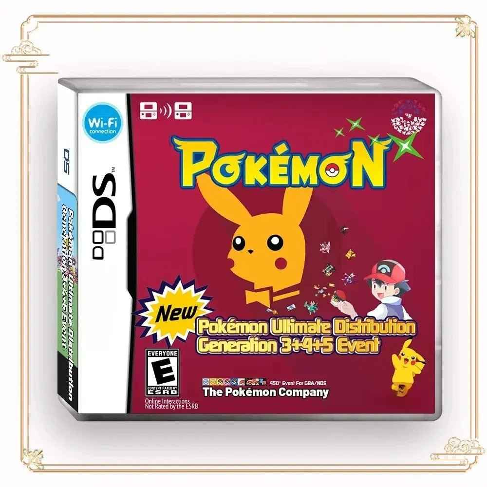 Pokemon Ultimate 3rd, 4th and 5th Generation Game Distribution Card NDS