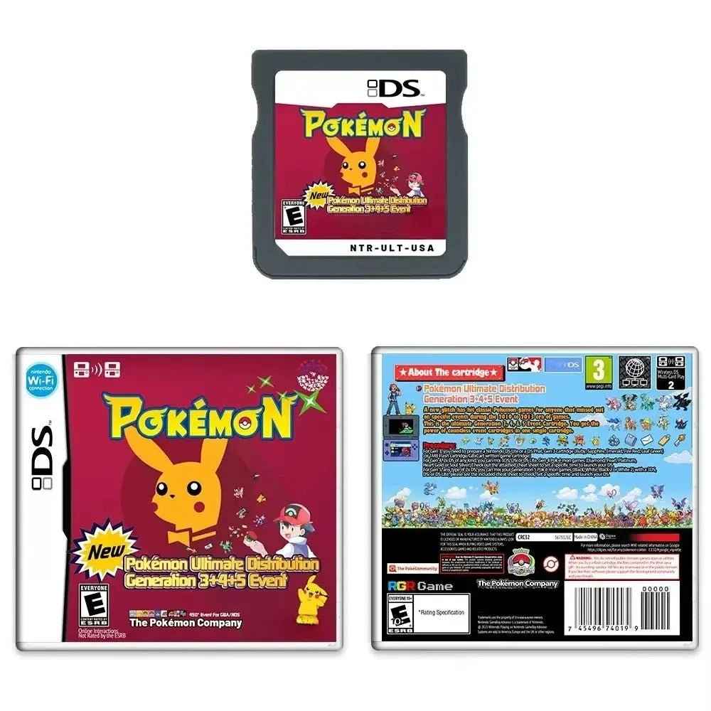 Pokemon Ultimate 3rd, 4th and 5th Generation Game Distribution Card NDS