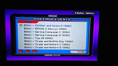 Pokémon Ultimate Event Distribution Cartridge For GBA