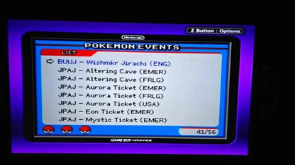 Pokémon Ultimate Event Distribution Cartridge For GBA