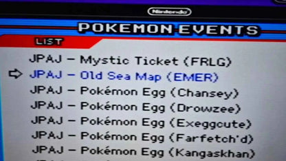 Pokémon Ultimate Event Distribution Cartridge For GBA