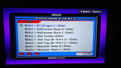 Pokémon Ultimate Event Distribution Cartridge For GBA