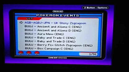 Pokémon Ultimate Event Distribution Cartridge For GBA