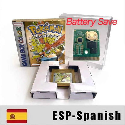 Pokemon Yellow Blue Red Crystal Silver Gold Green Usa Eur Noe GBC Case & Cart (USA)
