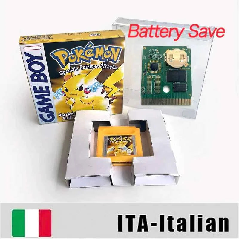 Pokemon Yellow Blue Red Crystal Silver Gold Green Usa Eur Noe GBC Case & Cart (USA)