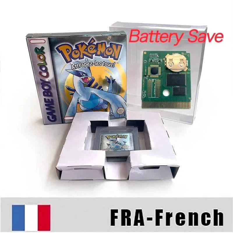 Pokemon Yellow Blue Red Crystal Silver Gold Green Usa Eur Noe GBC Case & Cart (USA)