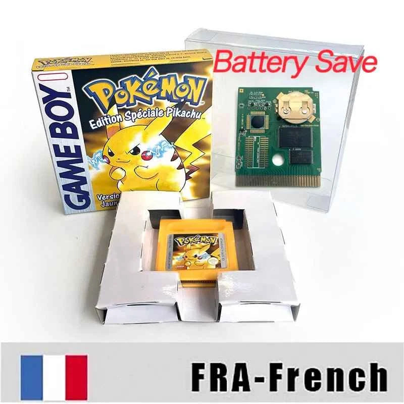 Pokemon Yellow Blue Red Crystal Silver Gold Green Usa Eur Noe GBC Case & Cart (USA)