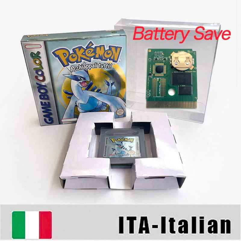 Pokemon Yellow Blue Red Crystal Silver Gold Green Usa Eur Noe GBC Case & Cart (USA)
