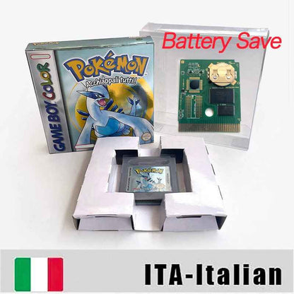 Pokemon Yellow Blue Red Crystal Silver Gold Green Usa Eur Noe GBC Case & Cart (USA)