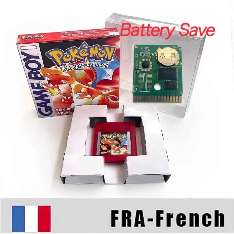 Pokemon Yellow Blue Red Crystal Silver Gold Green Usa Eur Noe GBC Case & Cart (USA)