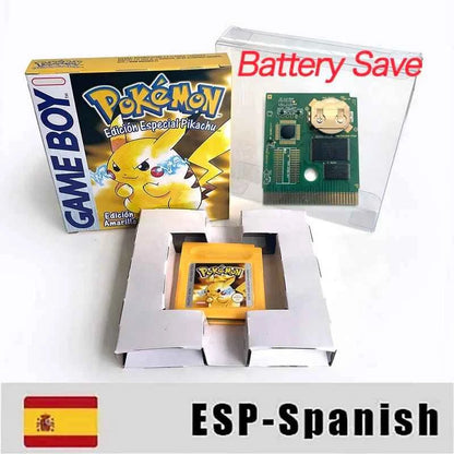 Pokemon Yellow Blue Red Crystal Silver Gold Green Usa Eur Noe GBC Case & Cart (USA)