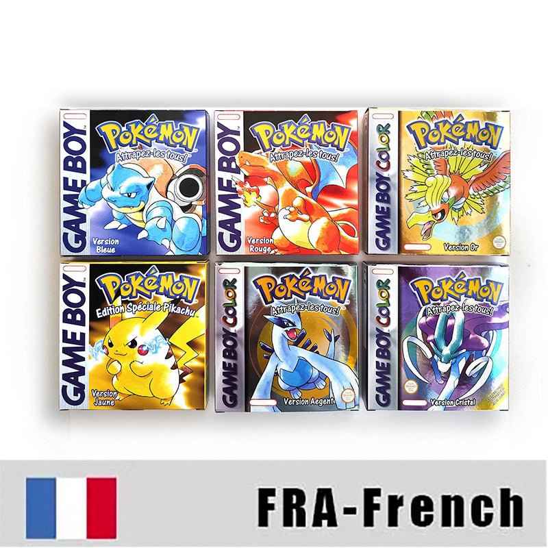 Pokemon Yellow Blue Red Crystal Silver Gold Green Usa Eur Noe GBC Case & Cart (USA)