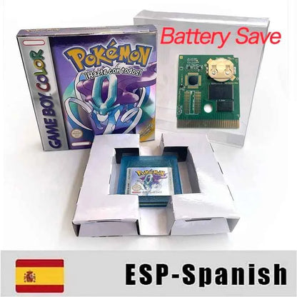 Pokemon Yellow Blue Red Crystal Silver Gold Green Usa Eur Noe GBC Case & Cart (USA)