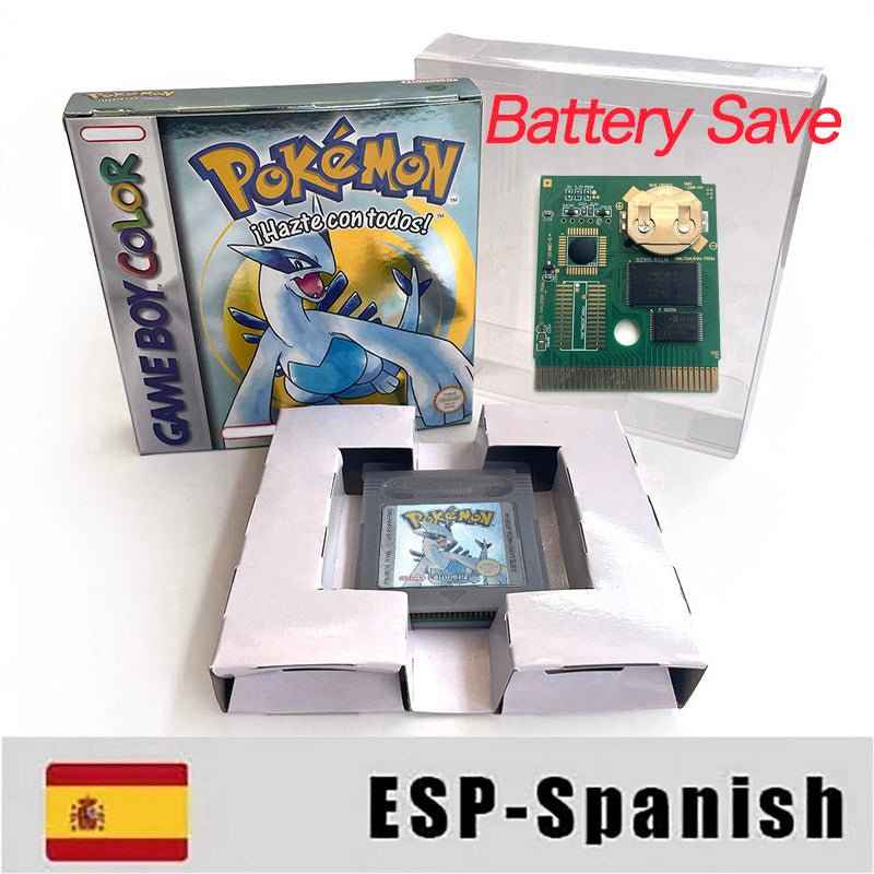 Pokemon Yellow Blue Red Crystal Silver Gold Green Usa Eur Noe GBC Case & Cart (USA)