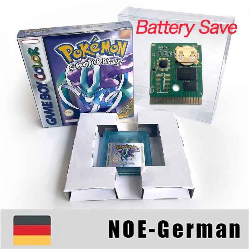 Pokemon Yellow Blue Red Crystal Silver Gold Green Usa Eur Noe GBC Case & Cart (USA)