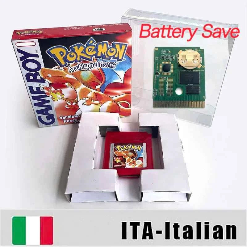 Pokemon Yellow Blue Red Crystal Silver Gold Green Usa Eur Noe GBC Case & Cart (USA)