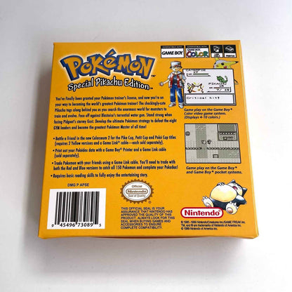 Pokemon Yellow Ic GBC Case & Cart