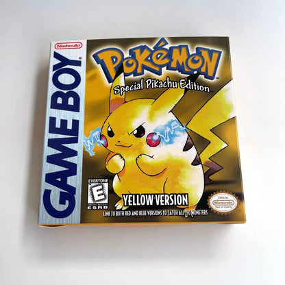 Pokemon Yellow Ic GBC Case & Cart