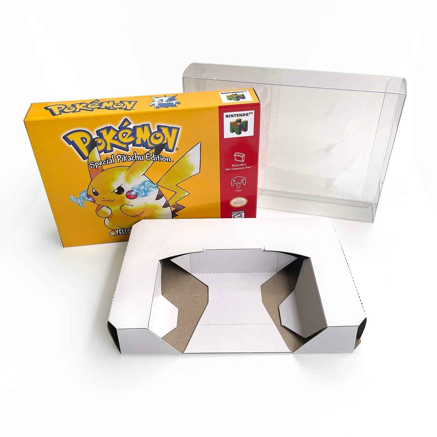 Pokemon Yellow Version Game With N64 Case & Cart