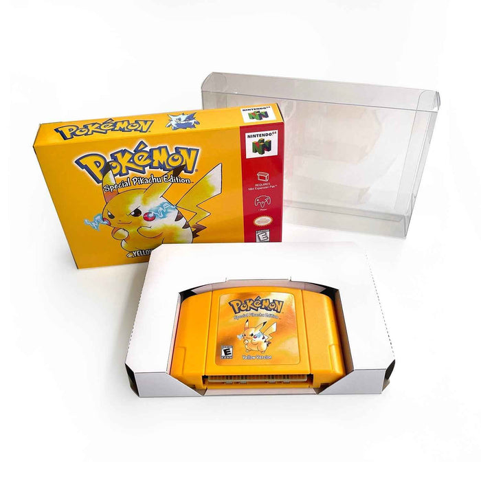 Pokemon Yellow Version Game With N64 Case & Cart