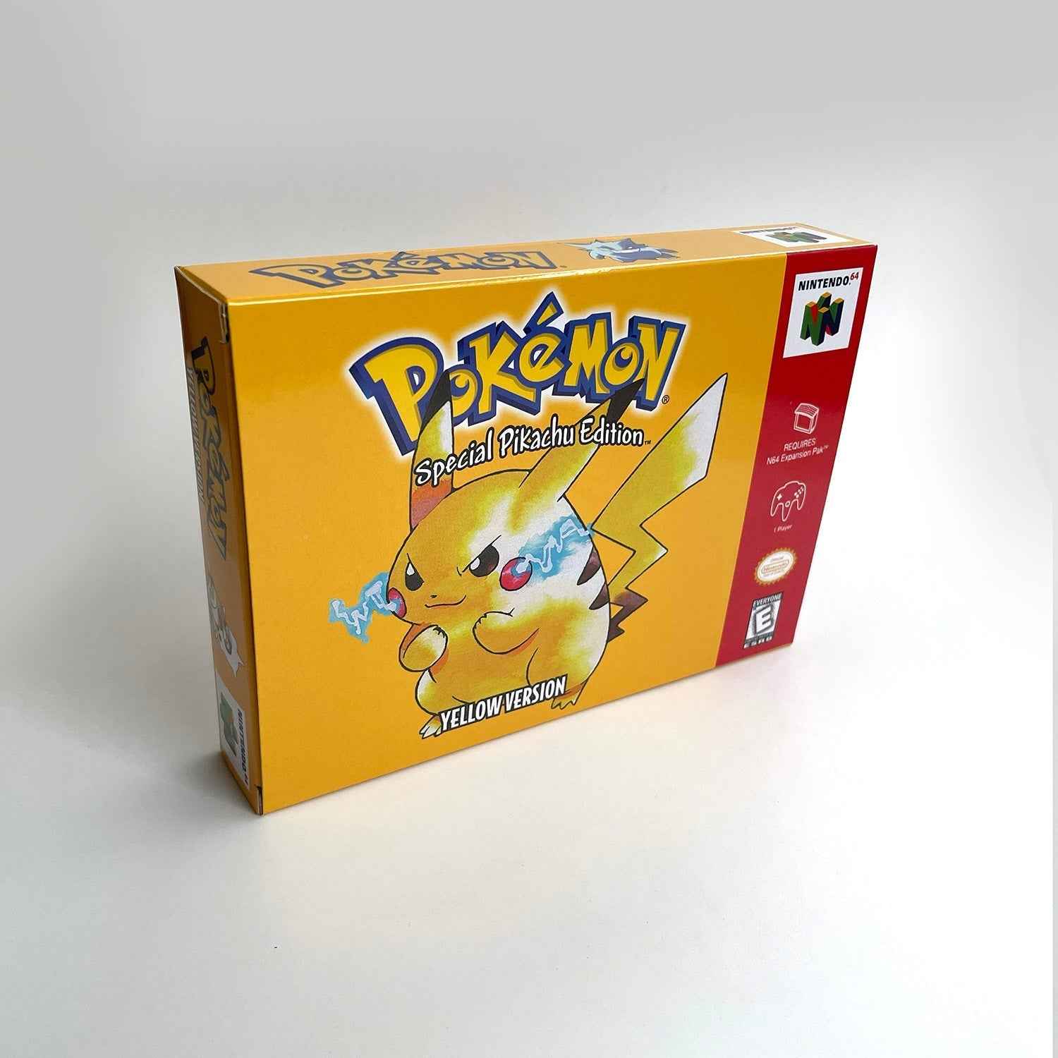 Pokemon Yellow Version Game With N64 Case & Cart