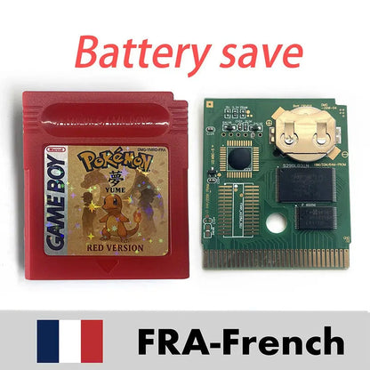 Pokémon Yume Red reproduction GB/GBC cartridge – French