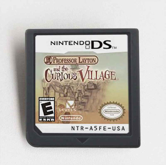 Professor Layton and the Curious Village Mystery with Brain - Teasing Puzzles Game Case & Cart