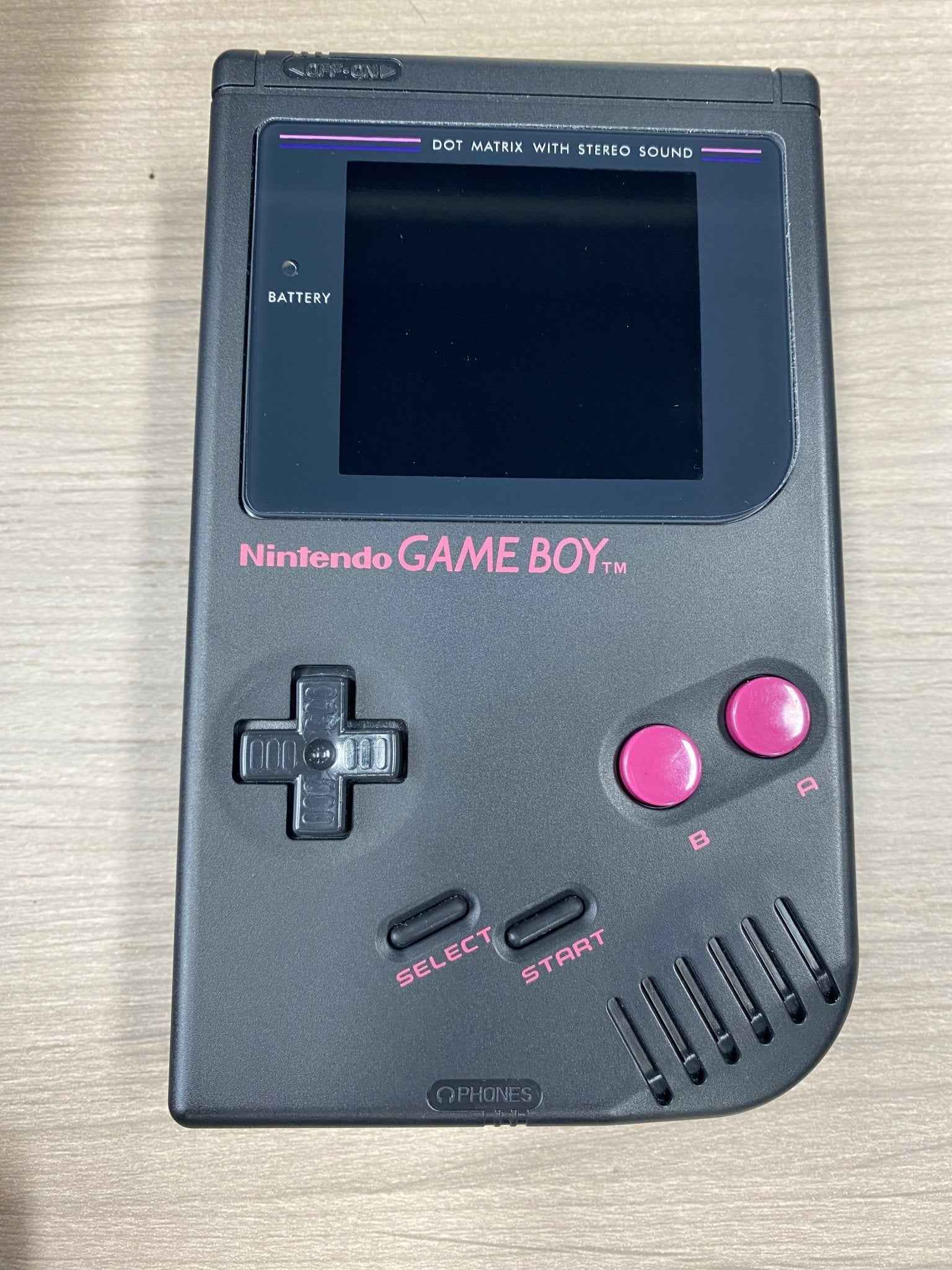 Refurbished Nintendo Game Boy DMG Console w/ IPS Screen Mod | Classic Retro Handheld System