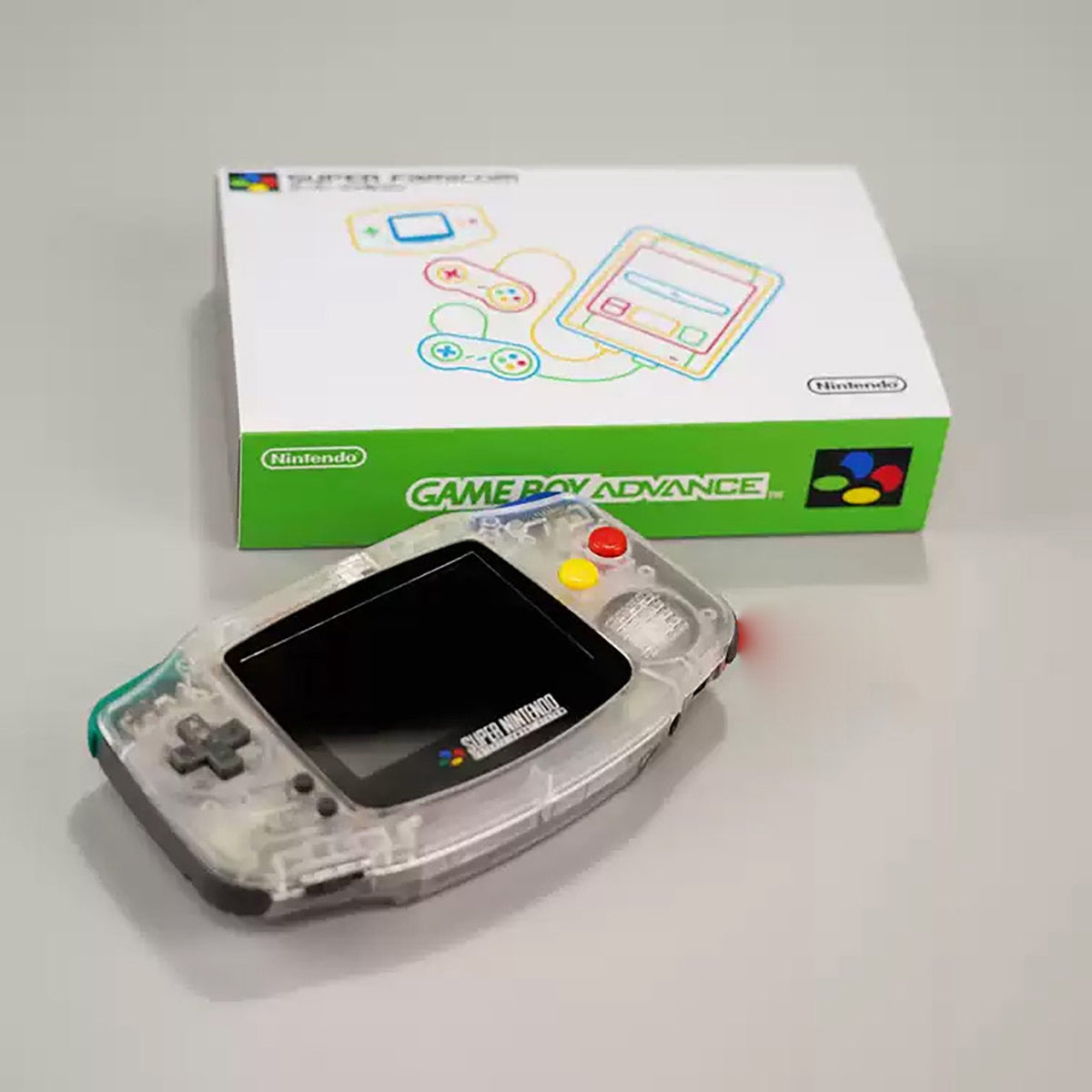 Custom Game Boy Advance Console – Super Famicom Clear, view 2
