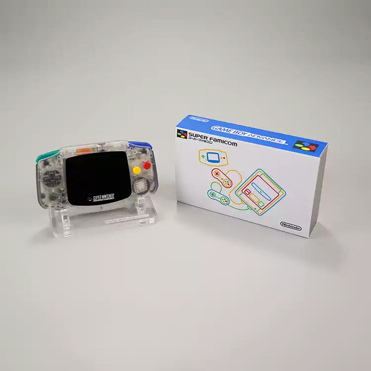 Custom Game Boy Advance Console – Super Famicom Clear, view 4