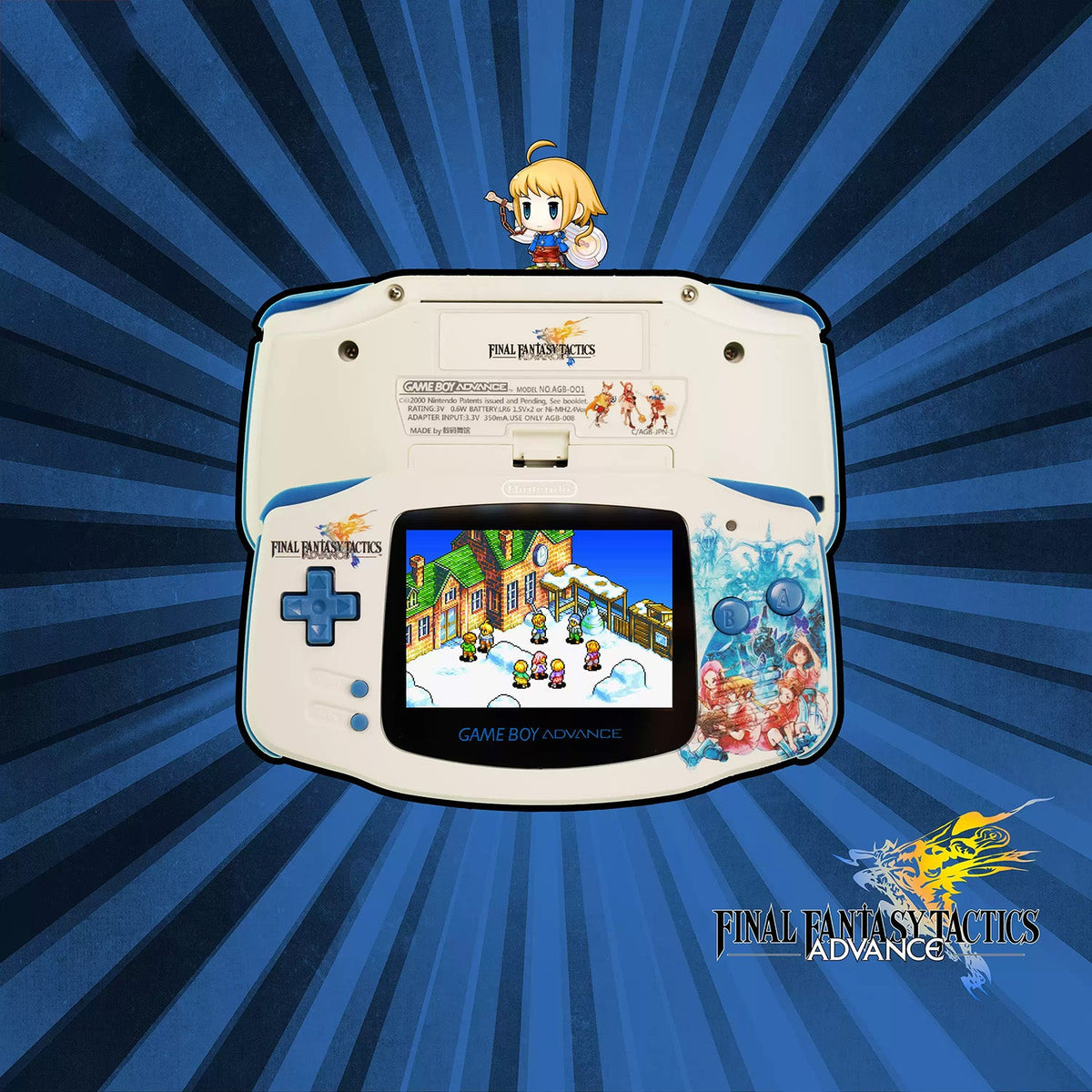 Custom Game Boy Advance Console – Final Fantasy, view 1