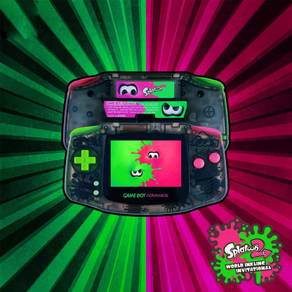 Custom Game Boy Advance Console – Splatoon, view 1