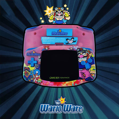 Custom Game Boy Advance Console – WarioWare, view 1