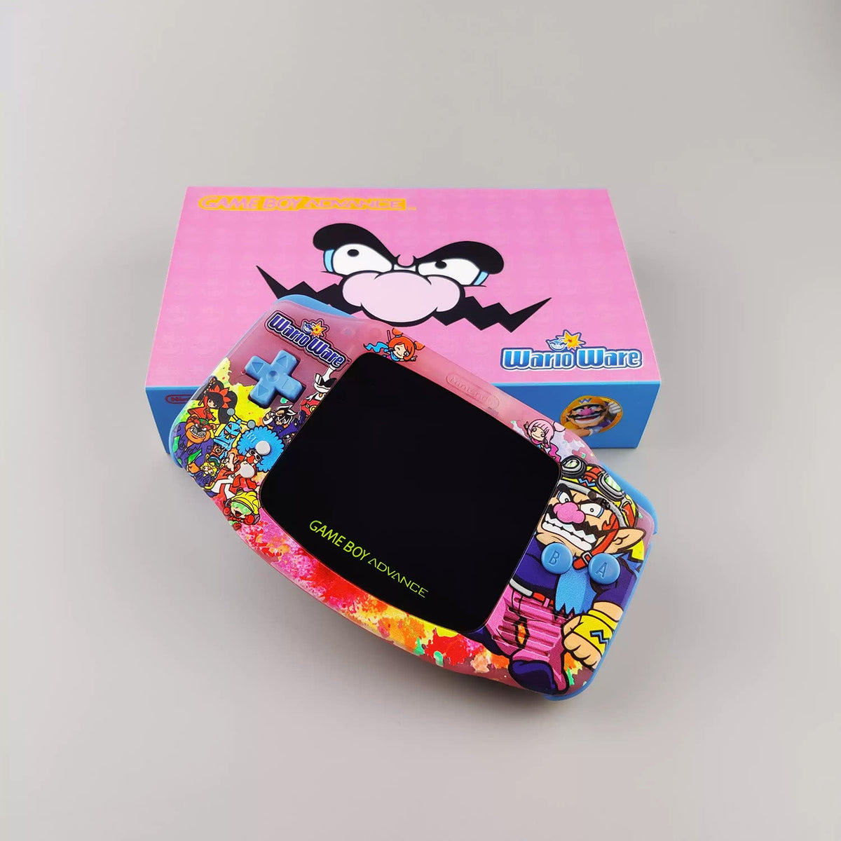 Custom Game Boy Advance Console – WarioWare, view 2