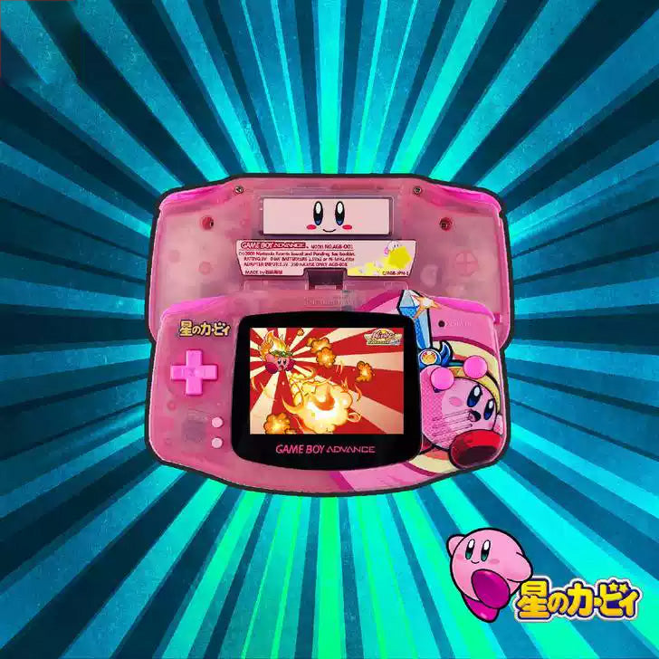 Custom Game Boy Advance Console – Kirby, view 1