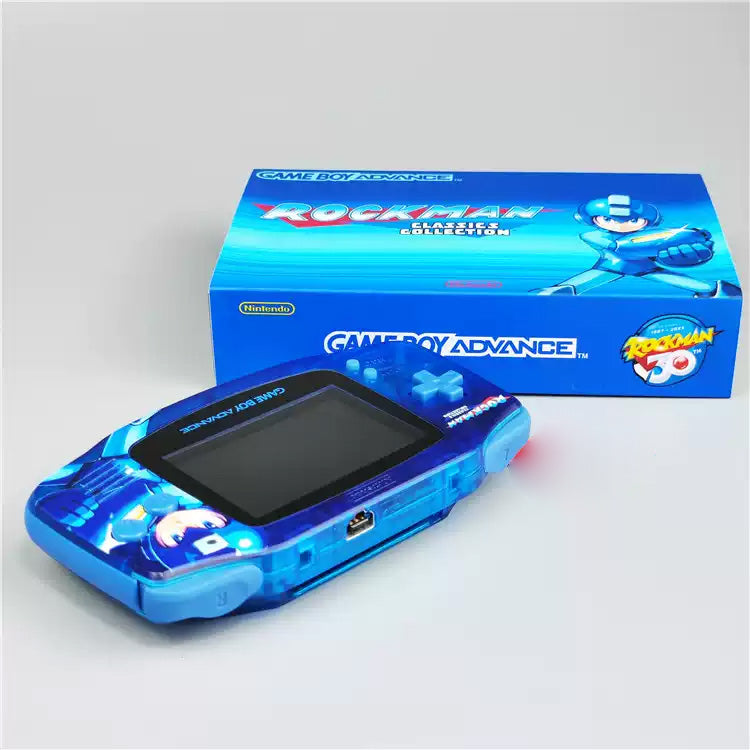 Custom Game Boy Advance Console – Mega Man Blue, view 4
