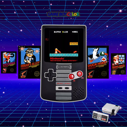 Custom Game Boy Color Console – NES, view 1