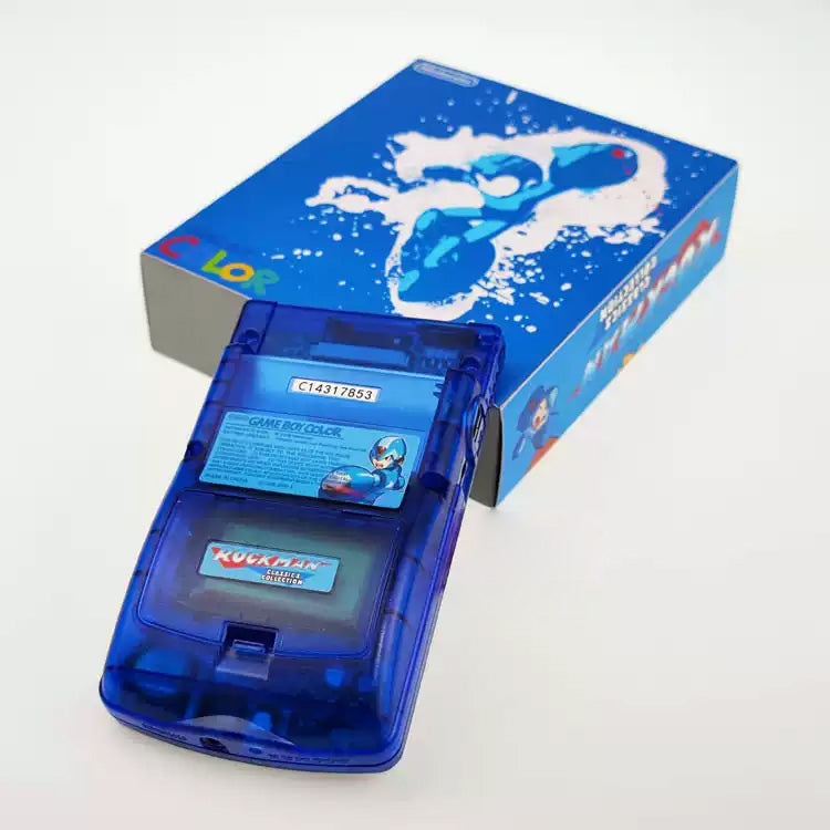 Custom Game Boy Color Console – Mega Man Blue, view 3
