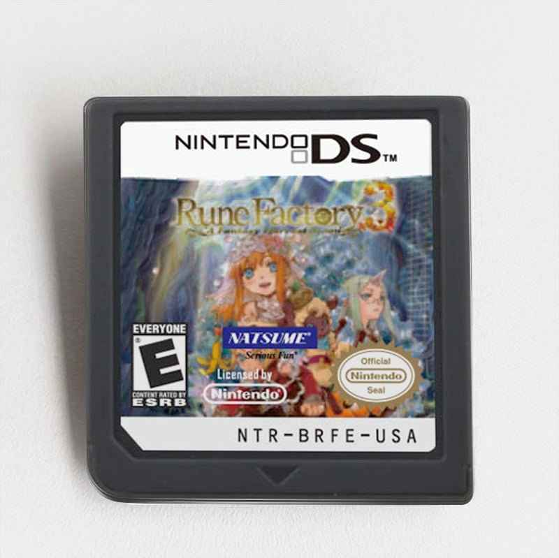 Rune Factory 3 a Fantasy Harvest Moon Game Case & Cart