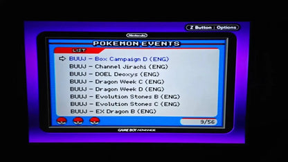 Pokémon Ultimate Event Distribution Cartridge For GBA Romcarts