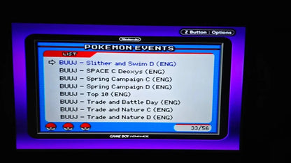 Pokémon Ultimate Event Distribution Cartridge For GBA Romcarts