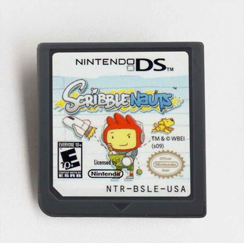 Scribblenauts Ds Innovative Puzzle Game with Unlimited Object Creation Game Case & Cart