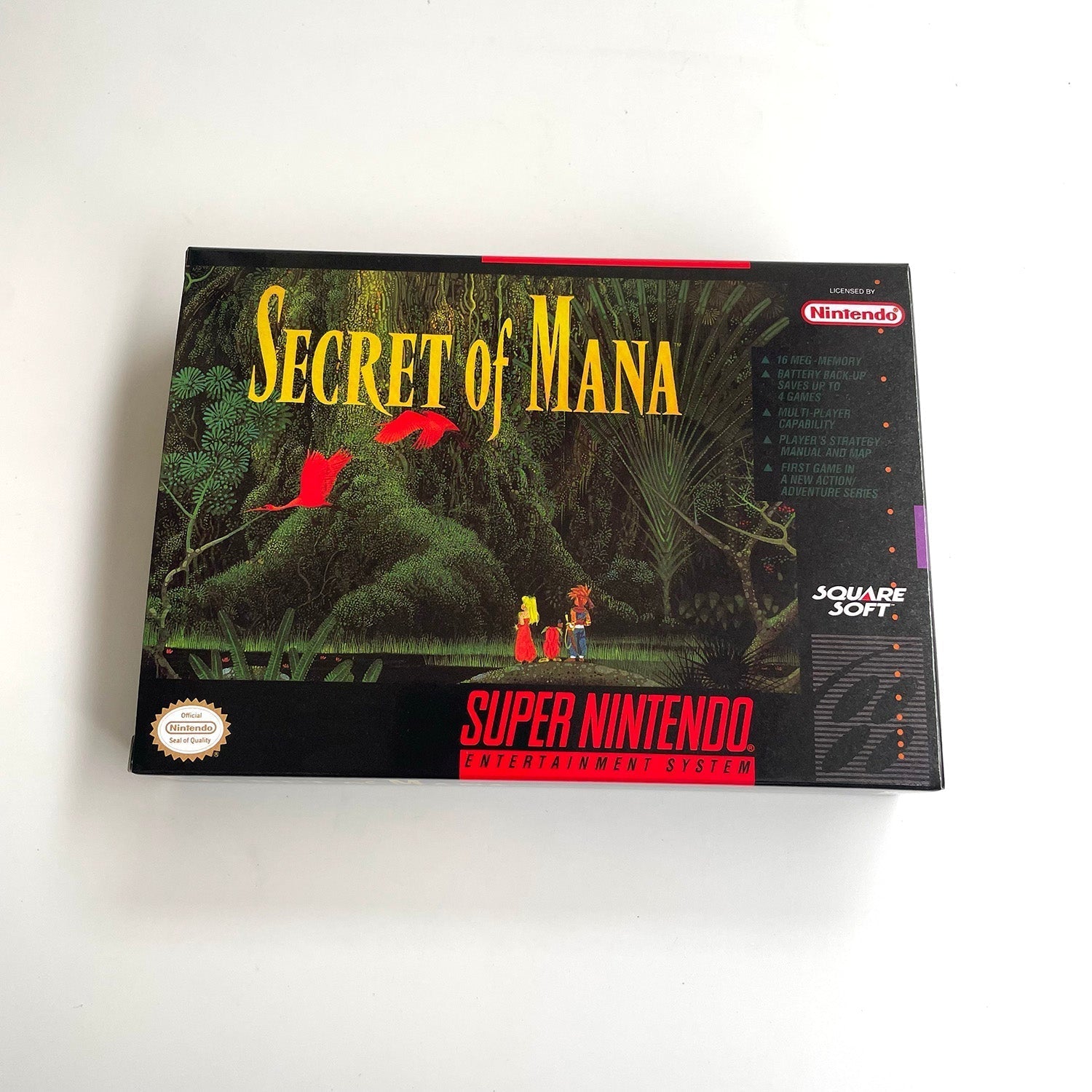 Secret of Mana – SNES Game Cartridge (With Tray, Box & Manual) - Romcarts