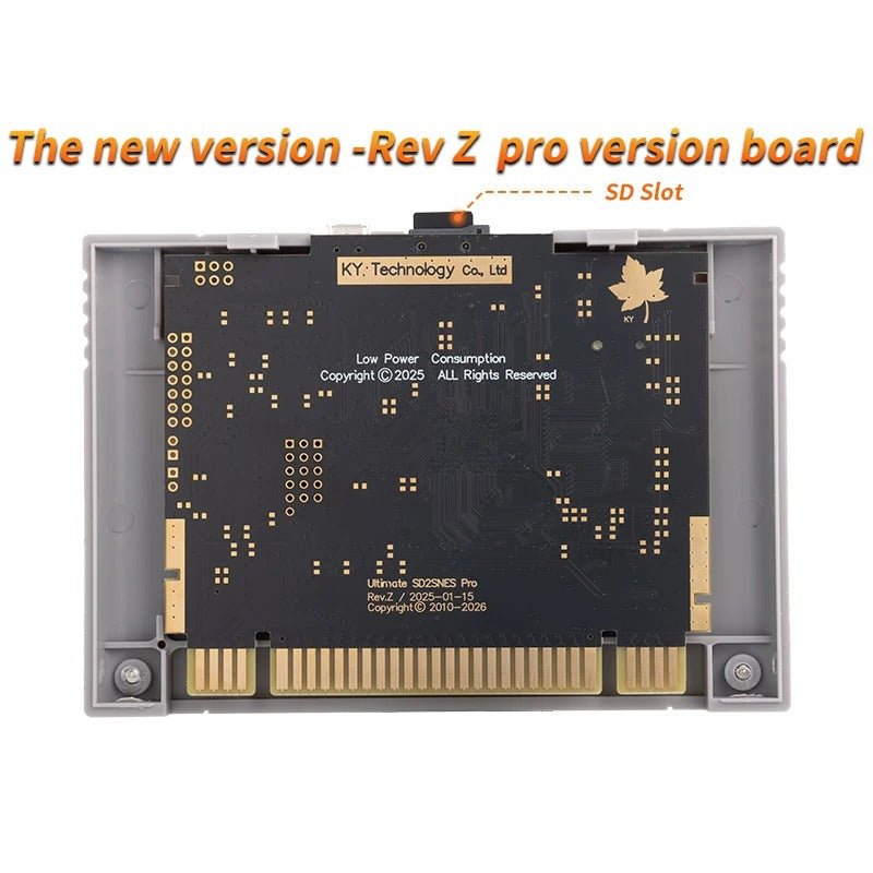 SNES Rev X Pro Flash Cartridge – Super Nintendo Multi Game Cart (SD Card, Save Support, Multi - Region) - Romcarts